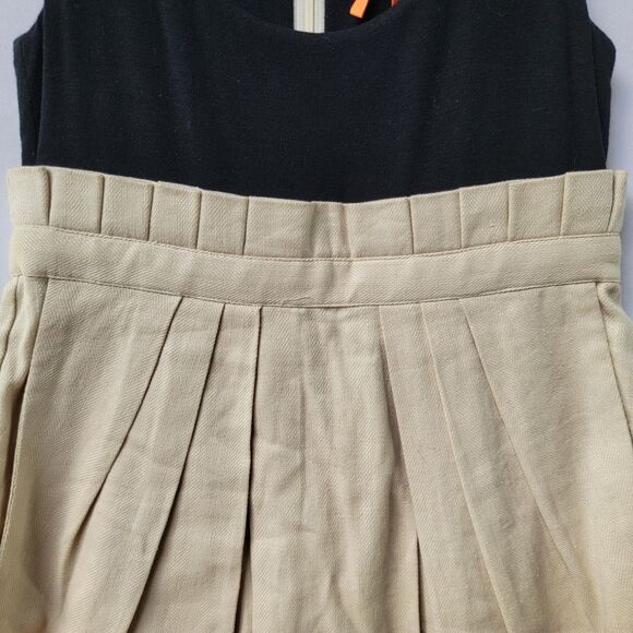 BCBGeneration Beige Black Color Block Scoop Neck Sleevless Dress 2 - Picture 8 of 13